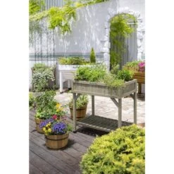 Vegtrug Kruidentafel 58 × 78 × 80 Cm - Grijs 7 Vegtrug Kruidentafel 58 × 78 × 80 Cm - Grijs -Planten Winkel 1540756750 1 600