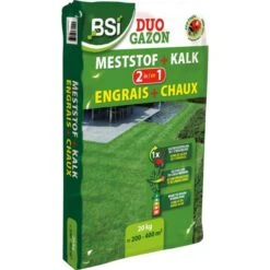 BSI Duo Gazonmeststof + Kalk - 20 Kg