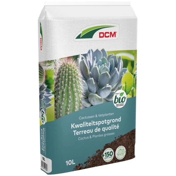 DCM Potgrond Cactussen En Vetplanten BIO - 10 Liter 3 DCM Potgrond Cactussen En Vetplanten BIO - 10 Liter