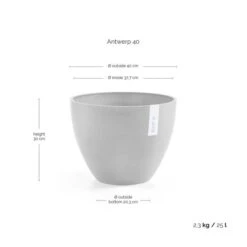 ECOPOTS Antwerp - Taupe Ø 40 Cm -Planten Winkel 1672753897 4 600