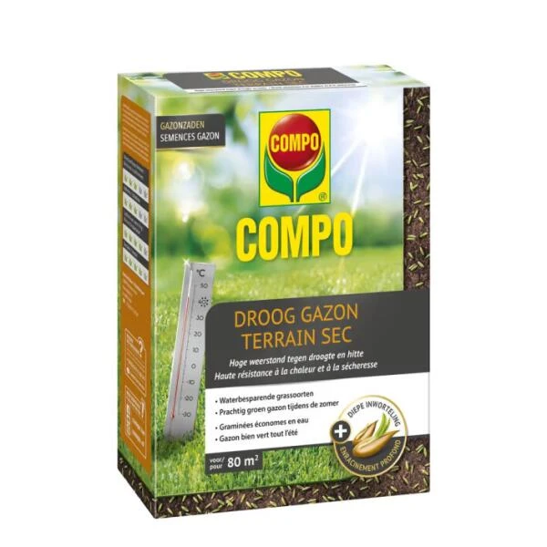 Compo Gazonzaad Droog Gazon 2 Kg - 80 M² 3 Compo Gazonzaad Droog Gazon 2 Kg - 80 M²