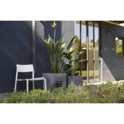 CAPI Bloembak Vierkant Smooth NL 30 × 30 × 30 Cm - Grijs -Planten Winkel bloembak smooth 30x30x30cm grijs 1636982394 3 600