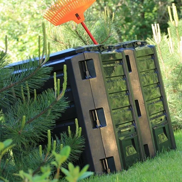 Compostsysteem Zwart 800 Liter - 2 Vaten 4 Compostsysteem Zwart 800 Liter - 2 Vaten - Afbeelding 2