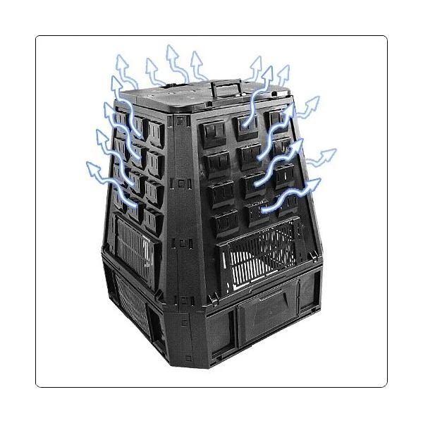 Compostvat Zwart 630 Liter 6 Compostvat Zwart 630 Liter - Afbeelding 4