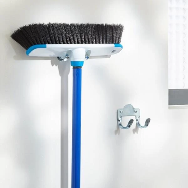 Dubbele Gereedschapshaak - Verzinkt Staal - Set Van 5 Stuks 4 Dubbele Gereedschapshaak - Verzinkt Staal - Set Van 5 Stuks - Afbeelding 2