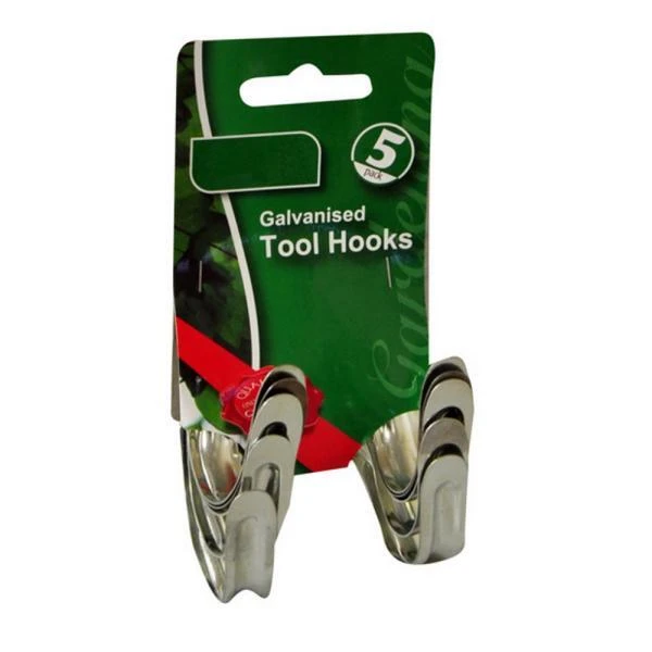 Haken Gegalvaniseerd - Set Van 5 Stuks 5 Haken Gegalvaniseerd - Set Van 5 Stuks - Afbeelding 3