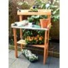 Oppottafel Met Opbergrek - Hout -Planten Winkel houten werktafel 84 x 38 x 130 cm 1484056605 1 600