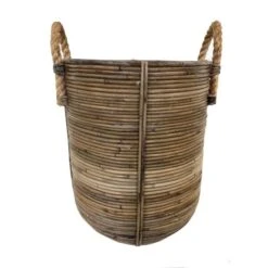 Mand In Rotan Met Jute Handvaten - Set Van 2 Stuks 11 Mand In Rotan Met Jute Handvaten - Set Van 2 Stuks -Planten Winkel mand met teugels in rotan 1617795247 4 600