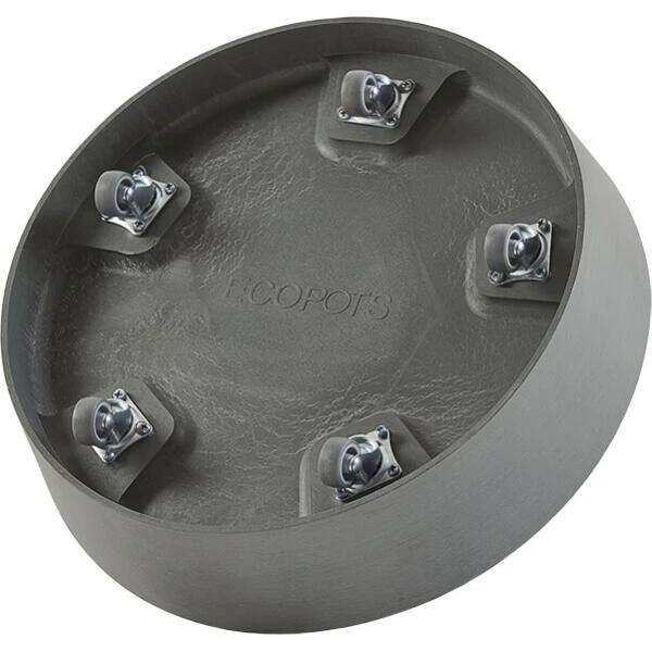 ECOPOTS Amsterdam Onderschotel Op Wielen - Grijs Ø 34 Cm 4 ECOPOTS Amsterdam Onderschotel Op Wielen - Grijs Ø 34 Cm - Afbeelding 2