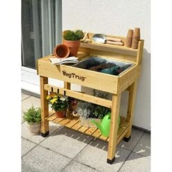 Vegtrug Oppottafel Deluxe - Naturel -Planten Winkel oppottafel deluxe naturel 1625043469 4 600