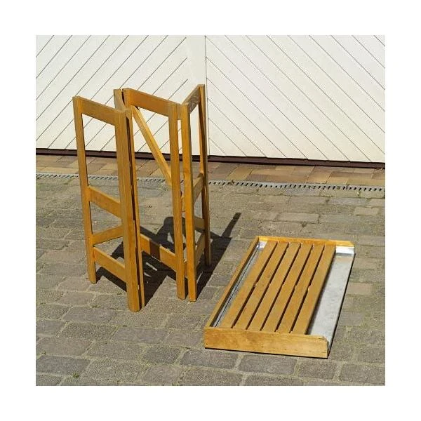 Oppottafel Inklapbaar Met Verzinkt Werkblad - 97 × 45 × 128 Cm 4 Oppottafel Inklapbaar Met Verzinkt Werkblad - 97 × 45 × 128 Cm - Afbeelding 2