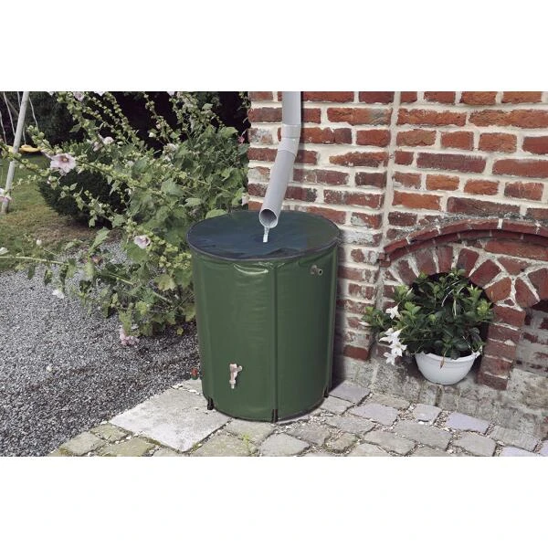 Opvouwbare Regenwatertank Groen - 200 L 4 Opvouwbare Regenwatertank Groen - 200 L - Afbeelding 2