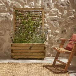 Plantenbak Cajou - Moderne Look Met Klimrek - 79 Liter