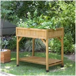 Vegtrug Kruidentafel 58 × 78 × 80 Cm - Naturel -Planten Winkel plantentafel kruidentafel 1540759277 1 600