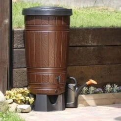 Regenton Woody Met Houtlook- 265 Liter -Planten Winkel regenton woody 265 liter 1484068033 3 600