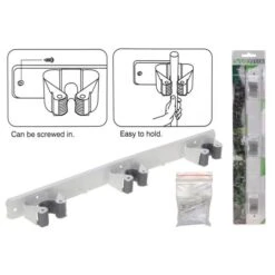 Tuingereedschapshouder 3 Klemmen - 35 Cm