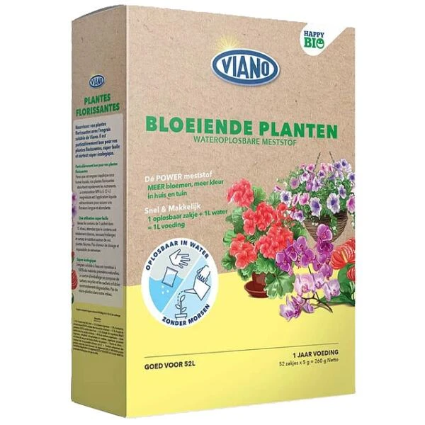 Viano Wateroplosbare Meststof Bloeiende Planten - 260 Gram 3 Viano Wateroplosbare Meststof Bloeiende Planten - 260 Gram
