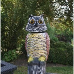 Roterende Uil Gele Borst - Vogelverschrikker 8 Roterende Uil Gele Borst - Vogelverschrikker -Planten Winkel vogelverschrikker uil geel 1496069044 3 600