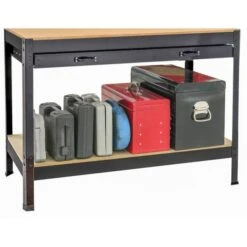 Werkbank Met 1 Lade - Staal + MDF -Planten Winkel werkbank met 1 lade 1603636960 600